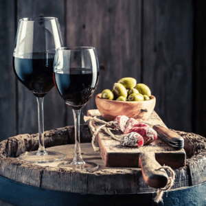 borrelplank-wijn